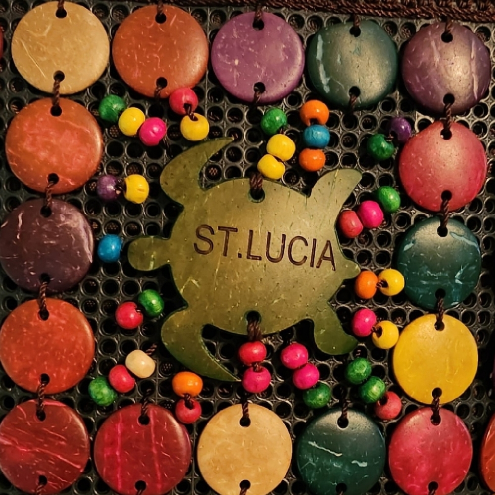 Artisan Handcrafted Coconut Shell Beaded Multicol… - image 5